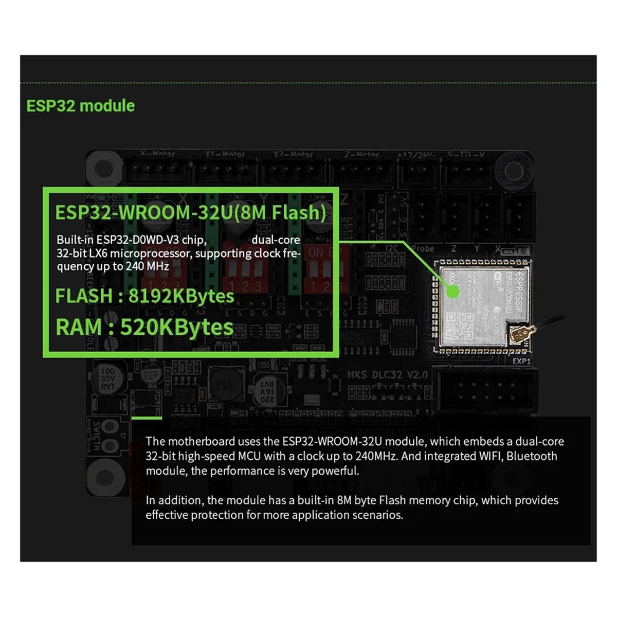 Grbl 32 Bit Control Board Offline Display - [حزمة قيمة مميزة] لوحة تحكم غير