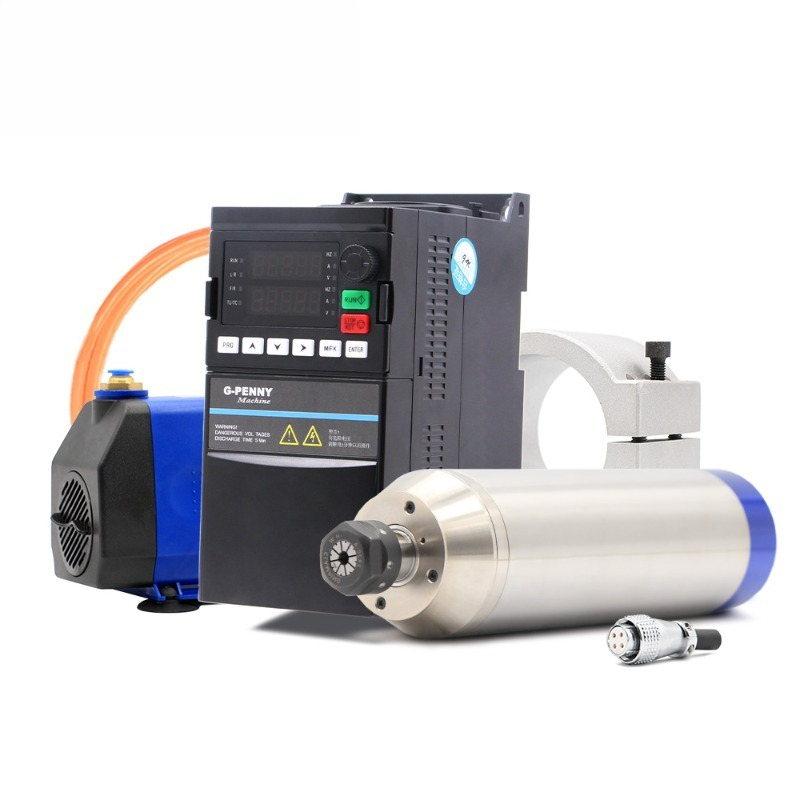2.2Kw Water Cooled Spindle Kit Vfd - 2.2 كيلوواط ER20 D80 12000 دورة