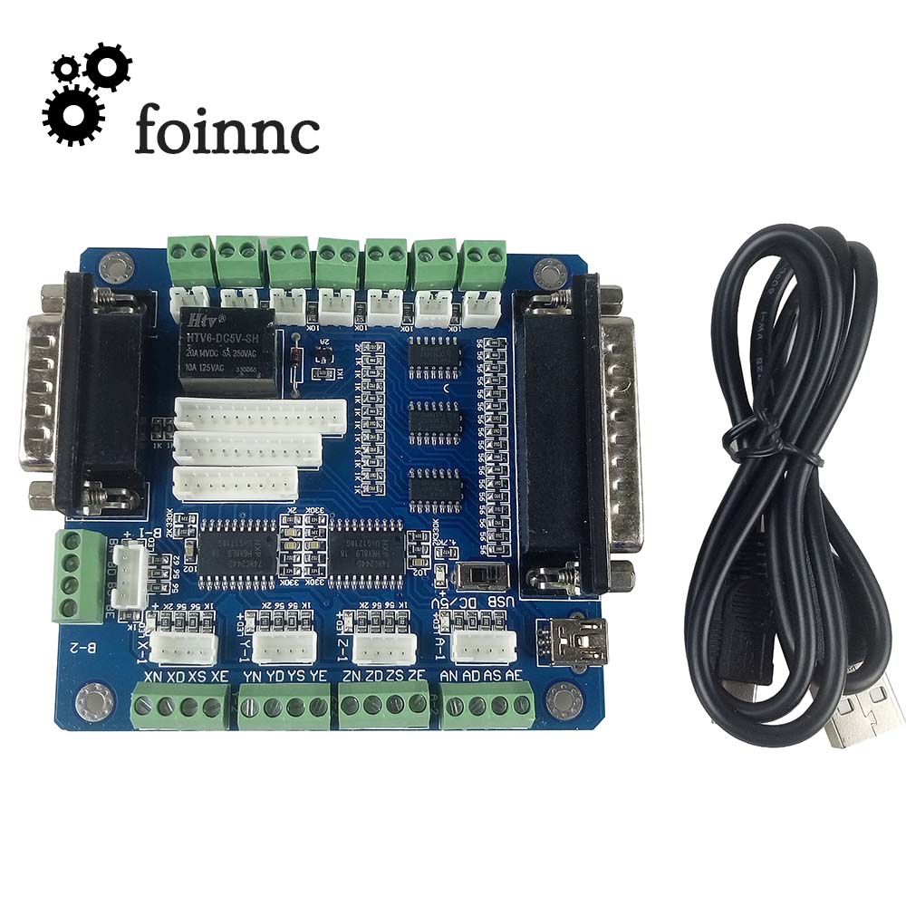 5 Axis Cnc Breakout Board Interface Mach3 - لوحة تحكم CNC لآلة النقش, Mach3