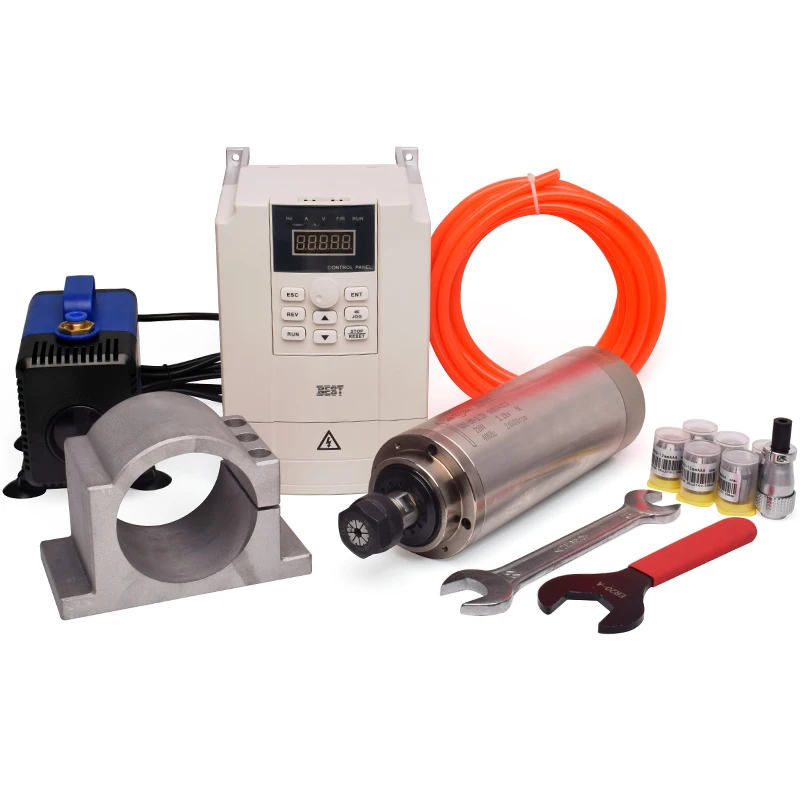 2.2Kw Water Cooled Spindle Kit Vfd - مجموعة محاور GDZ عالية السرعة بسعر
