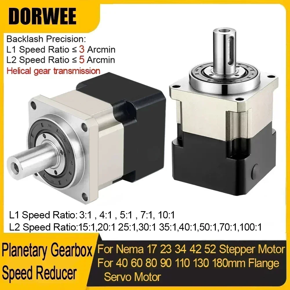 Planetary Gearbox Reducer Nema 23 34 - علبة تروس حلزونية لتقليل السرعة لمحركات