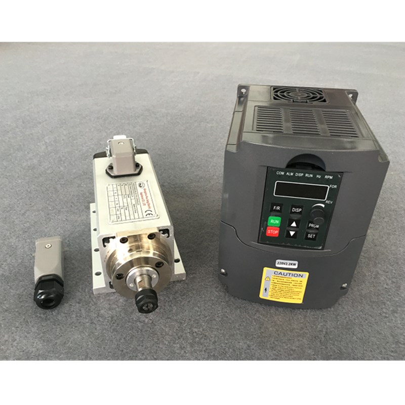 Er20 Collet Chuck Spindle Motor 220V - المغزل 3KW 220 فولت تبريد الهواء