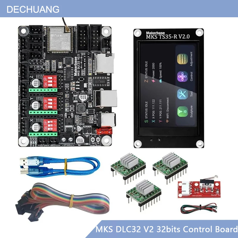Grbl 32 Bit Control Board Offline Display - وحدة تحكم MKS DLC32 V2 GRBL