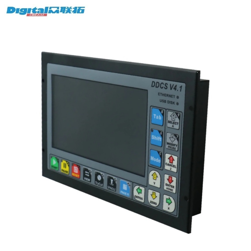 نظام تحكم رقمي CNC ثلاثي/رباعي - مراجعة Ddcs V4.1 4 Axis Cnc Offline Controller وسعره