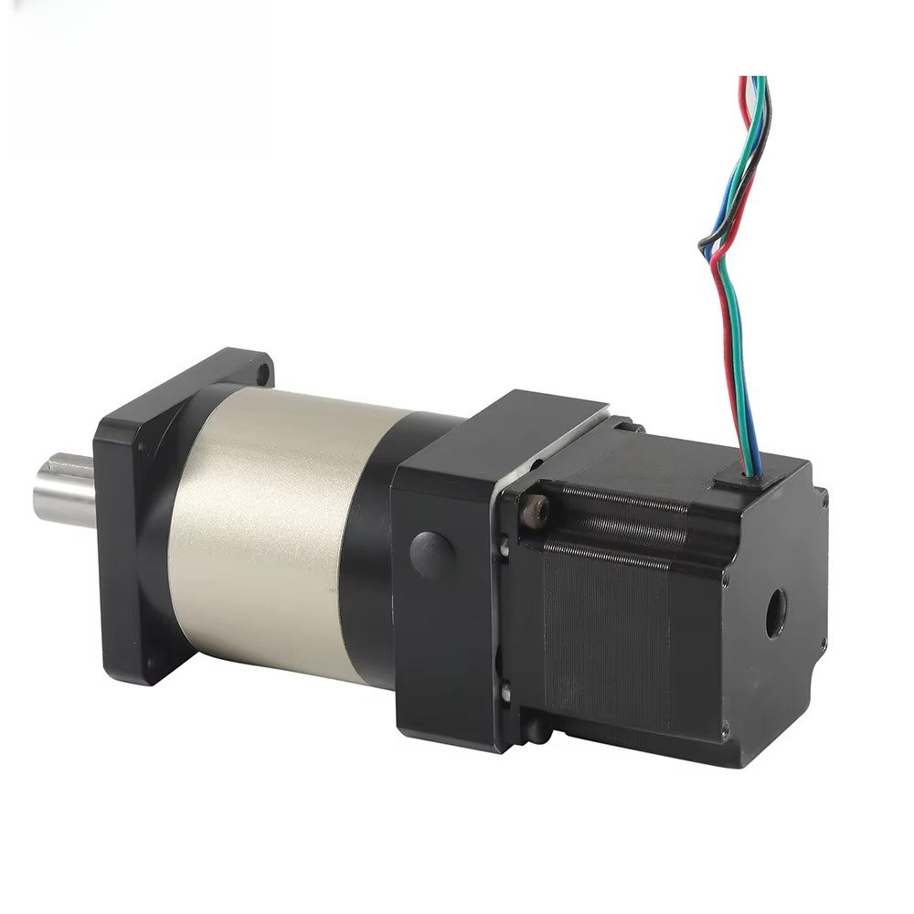 محرك متدرج 1.26N.m Nema 23 34  - مراجعة Planetary Gearbox Reducer Nema 23 34 وسعره