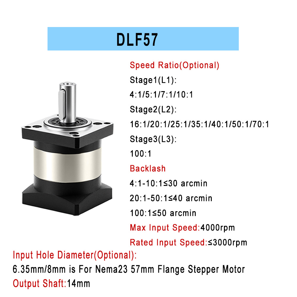 مجموعة محركات خطوية مع مخفض سر - مراجعة Planetary Gearbox Reducer Nema 23 34 وسعره