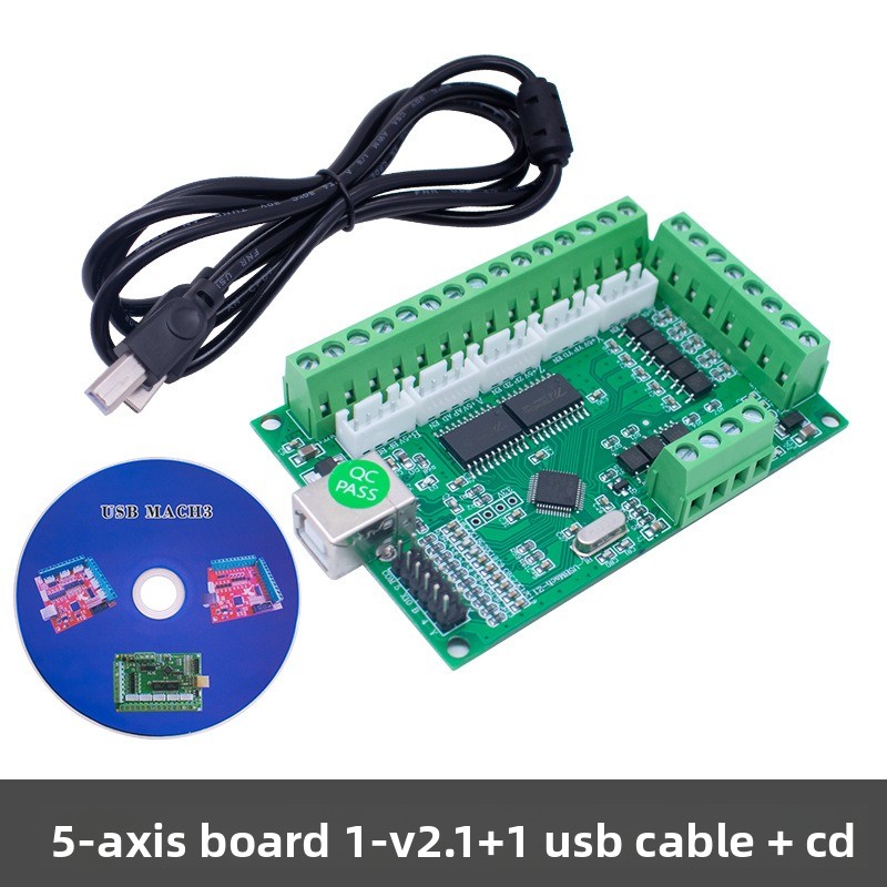 1 قطعة لوحة للقيادة المحرك باس - مراجعة 5 Axis Cnc Breakout Board Interface Mach3 وسعره