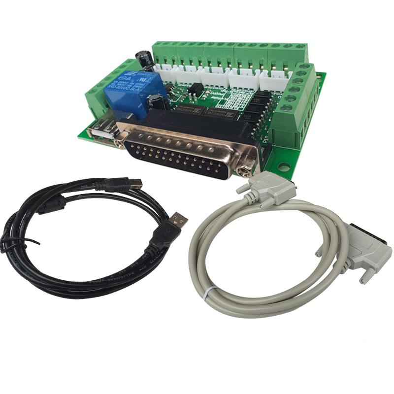 مجموعة واحدة من محول واجهة CNC - مراجعة 5 Axis Cnc Breakout Board Interface Mach3 وسعره