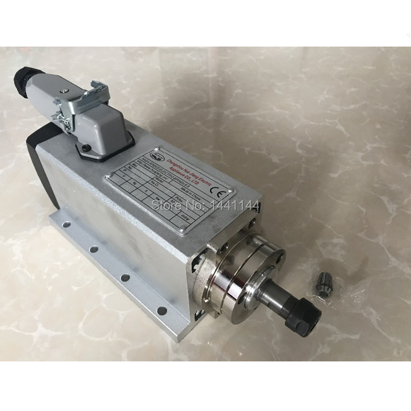 المغزل تبريد الهواء 3KW 220 فو - مراجعة Er20 Collet Chuck Spindle Motor 220V وسعره