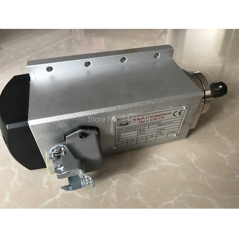 المغزل تبريد الهواء 3KW 220 فو - مراجعة Er20 Collet Chuck Spindle Motor 220V وسعره