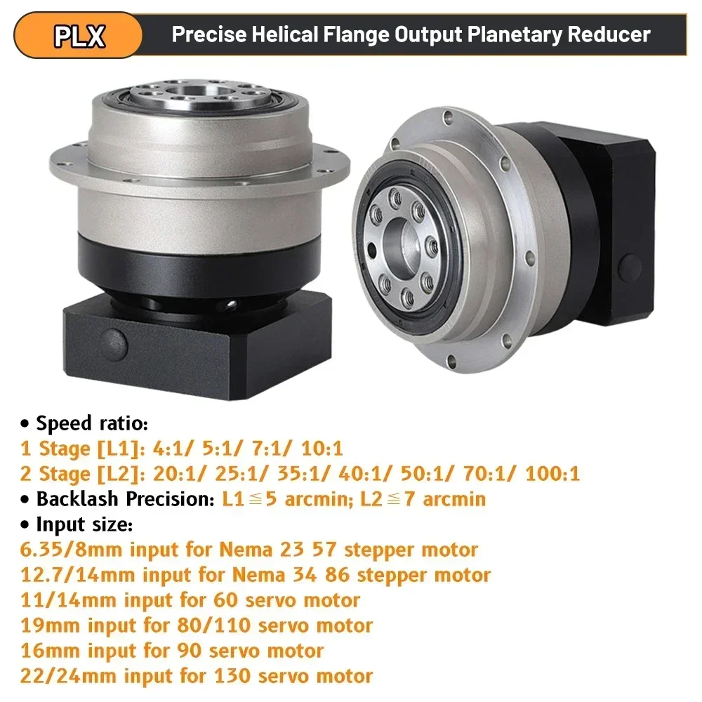 شفة دائرية حلقية والعتاد الكوا - مراجعة Planetary Gearbox Reducer Nema 23 34 وسعره