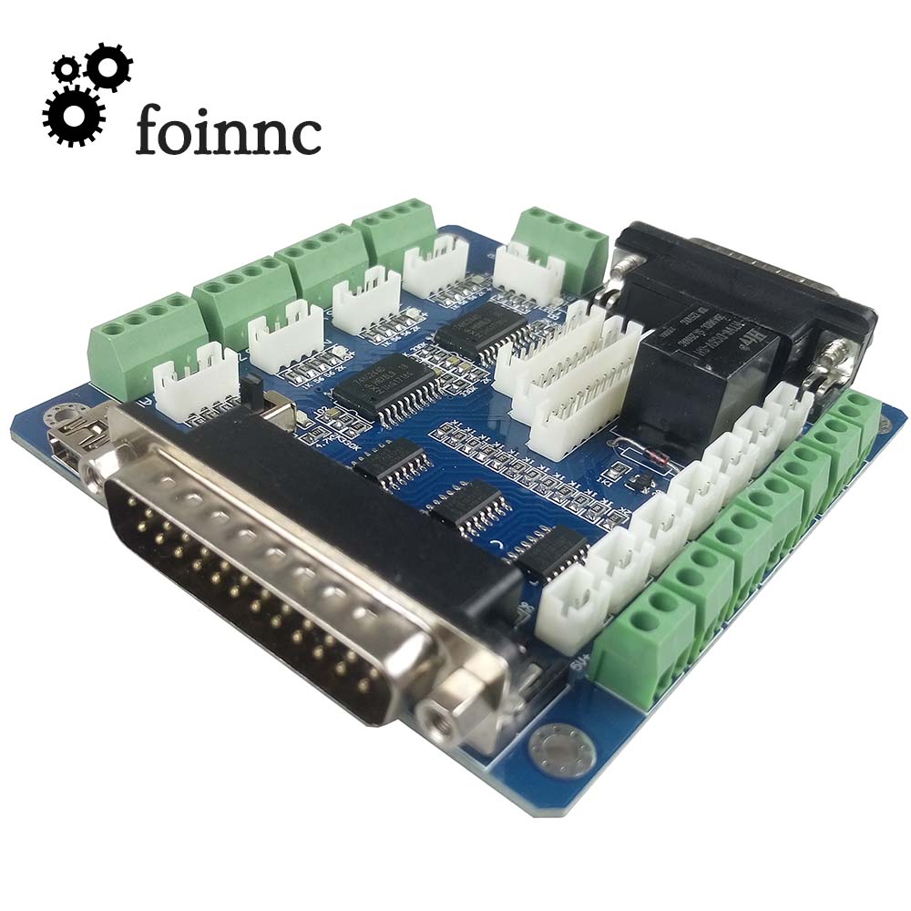 لوحة تحكم CNC لآلة النقش, Mach - مراجعة 5 Axis Cnc Breakout Board Interface Mach3 وسعره