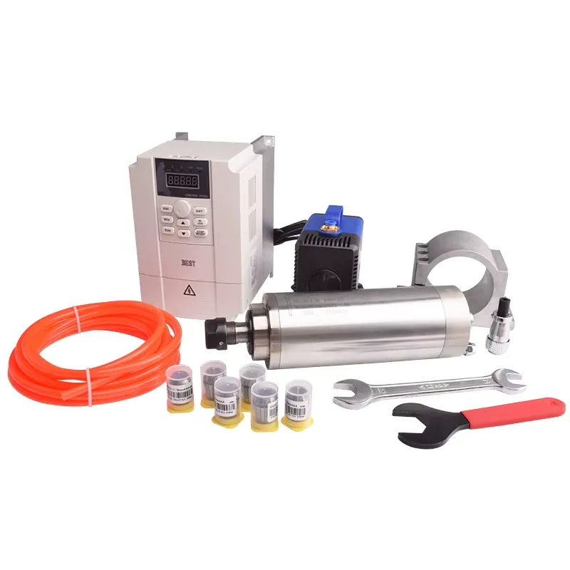 مجموعة مغزل مبرد بالماء Gdz80  - مراجعة 2.2Kw Water Cooled Spindle Kit Vfd وسعره