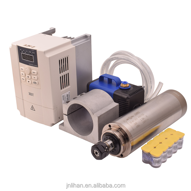 طقم محول تردد للمحرك (VFD) لمح - مراجعة 2.2Kw Water Cooled Spindle Kit Vfd وسعره