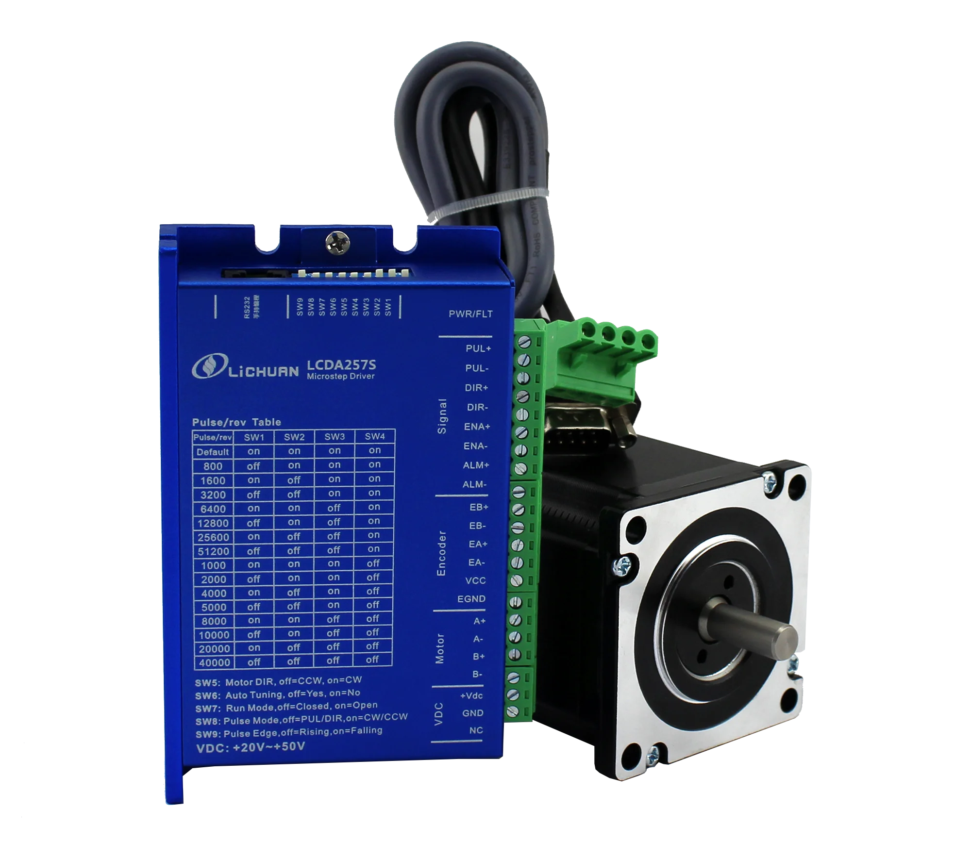 محرك ستيبر ذو حلقة مغلقة ثنائي - مراجعة Nema 23 Closed Loop Stepper Motor Driver Kit وسعره