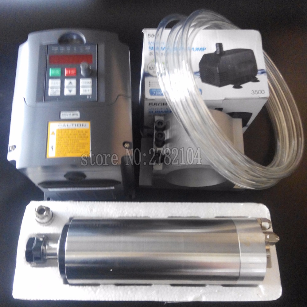 مجموعة المغزل المبردة بالمياه  - مراجعة 2.2Kw Water Cooled Spindle Kit Vfd وسعره