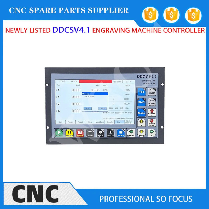أحدث ترقية DDCSV3.1 DDCS V4.1  - مراجعة Ddcs V4.1 4 Axis Cnc Offline Controller وسعره