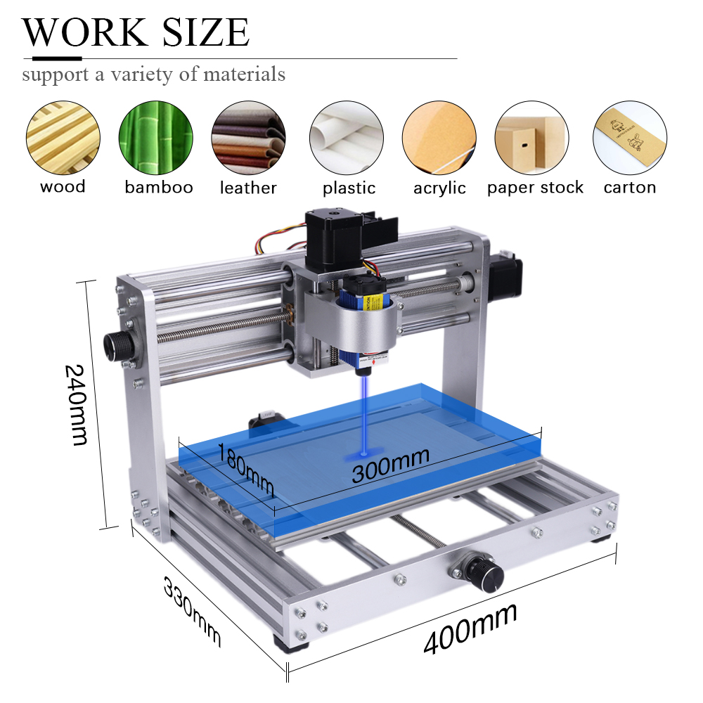 ماكينة نقش المعادن باستخدام ال - مراجعة Cnc 3018 Pro Max Metal وسعره
