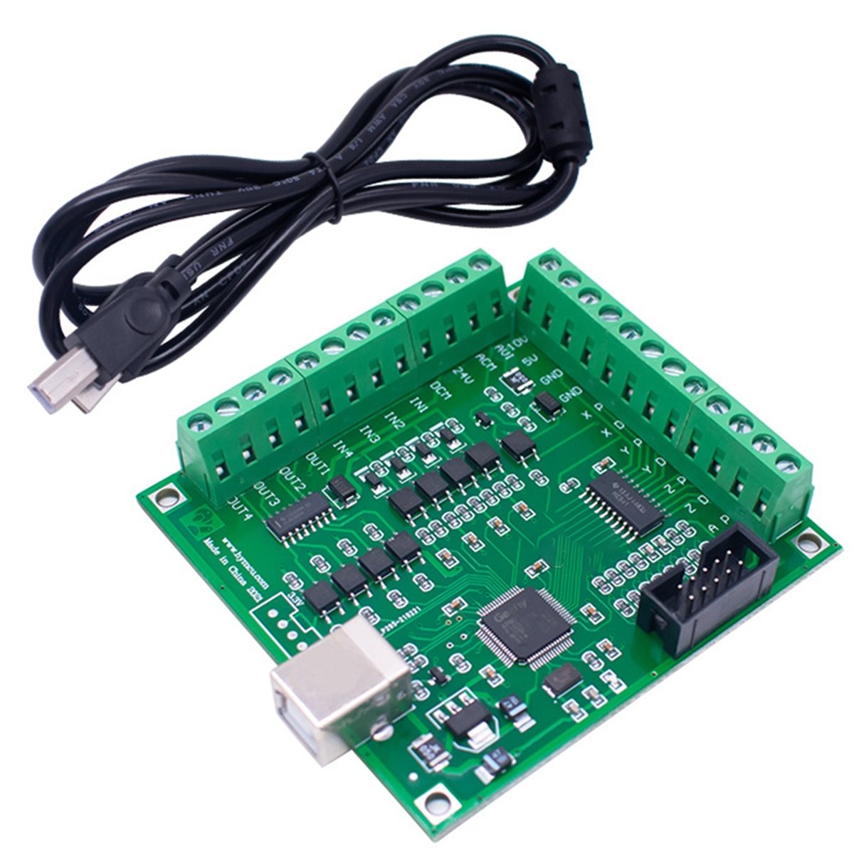 لوحة توصيل FUA@ MACH3 CNC USB  - مراجعة Mach3 Usb Cnc Controller 4 Axis 100Khz وسعره
