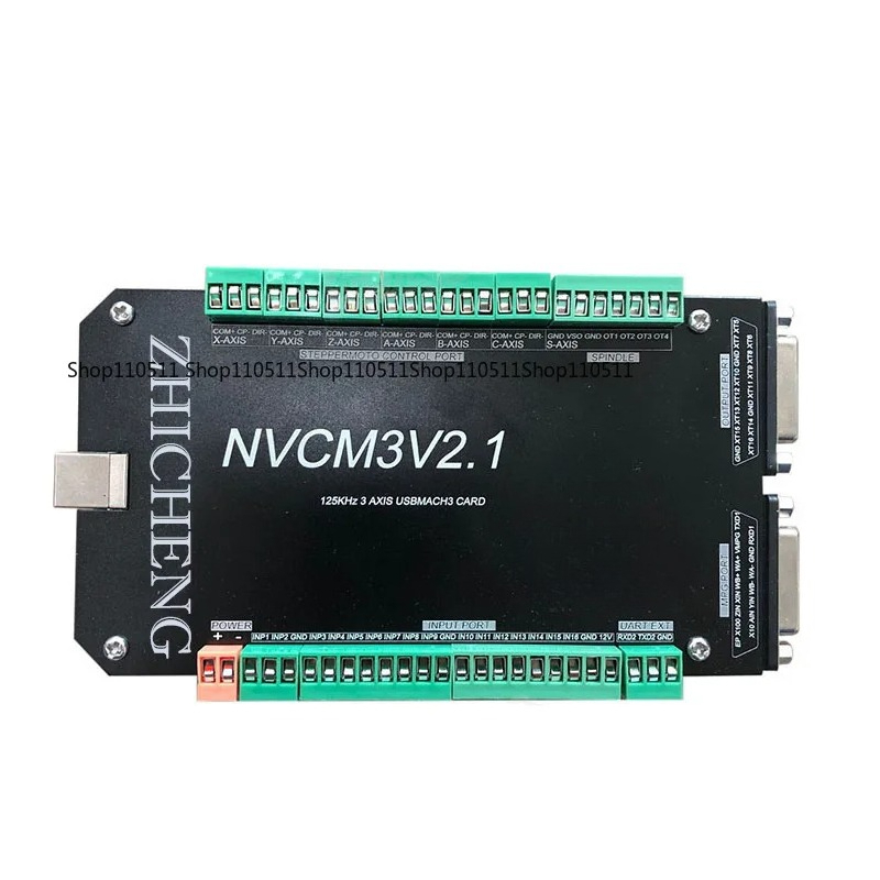 V2.1 3/4/5/6-محور وحدة تحكم با - مراجعة 5 Axis Cnc Breakout Board Interface Mach3 وسعره