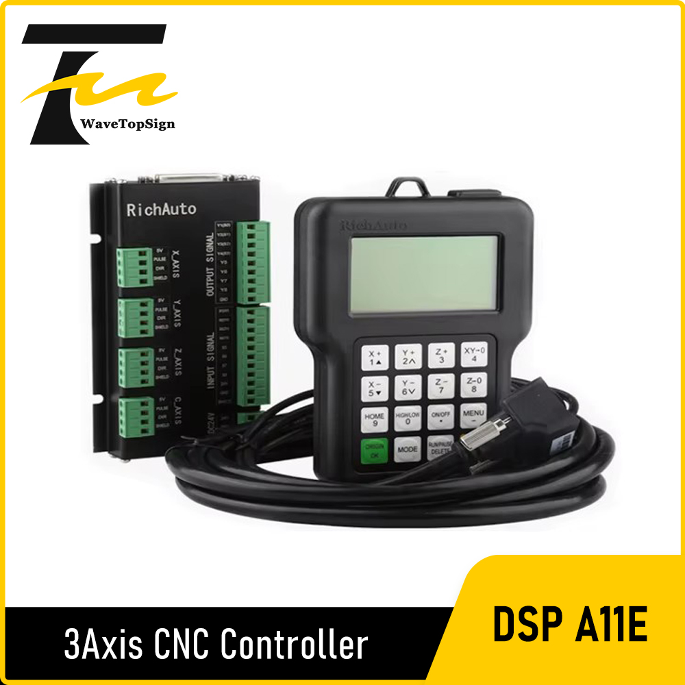 وحدة تحكم Richauto DSP A11 CNC - مراجعة Richauto A11 Dsp Controller 3 Axis وسعره
