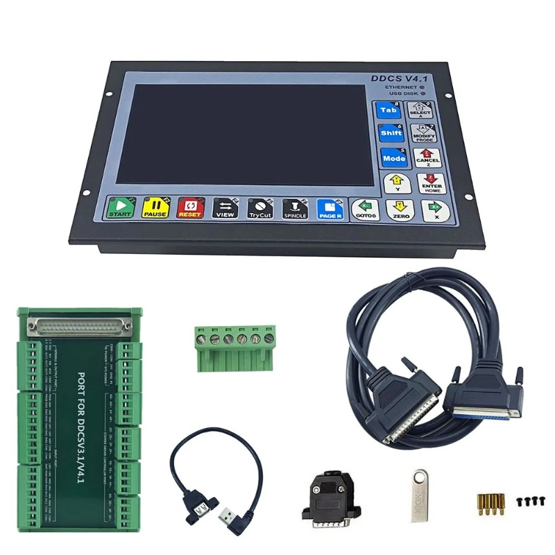 وحدة تحكم الحركة المستقلة DDCS - مراجعة Ddcs V4.1 4 Axis Cnc Offline Controller وسعره