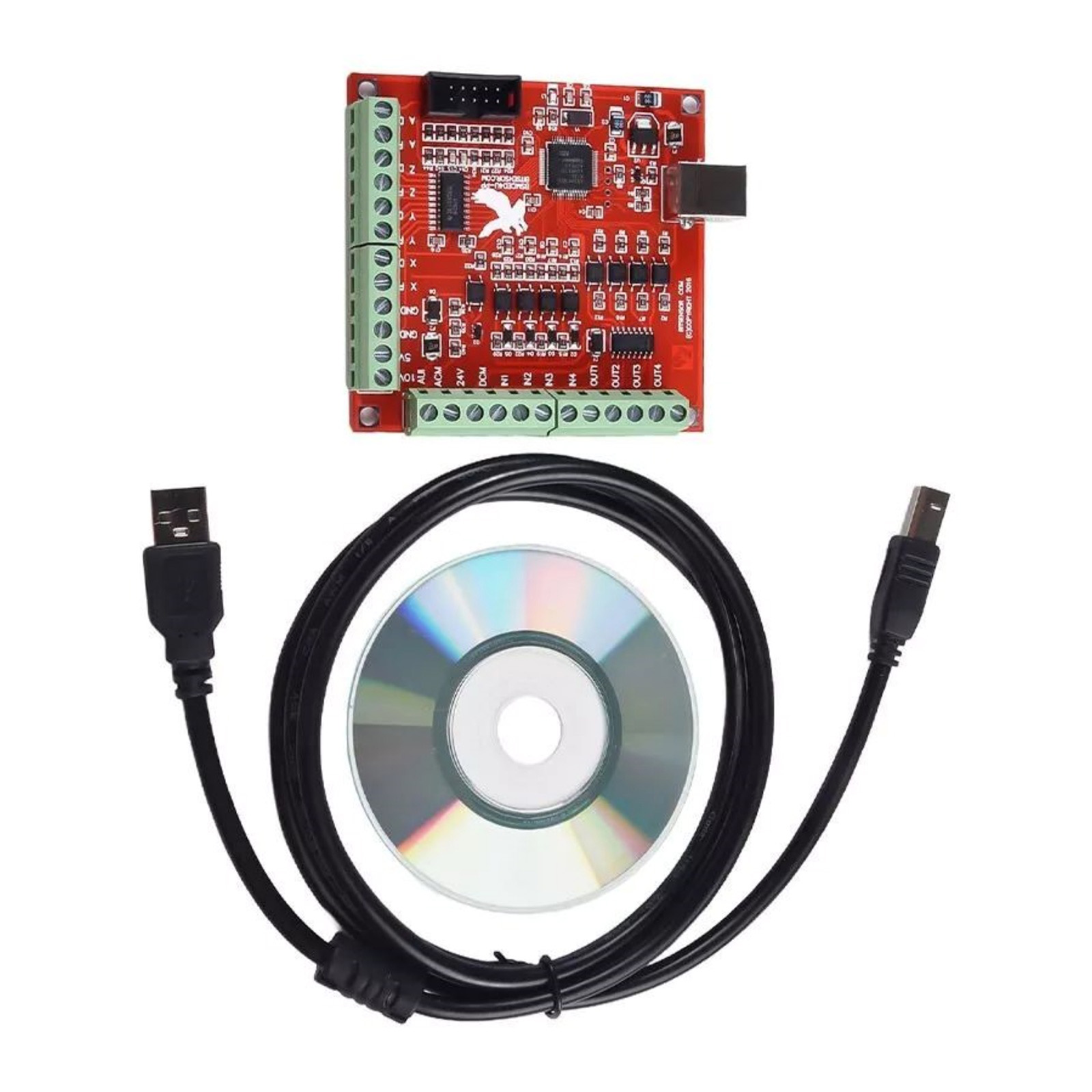 بطاقة تحكم حركي CNC بأربعة محا - مراجعة Mach3 Usb Cnc Controller 4 Axis 100Khz وسعره