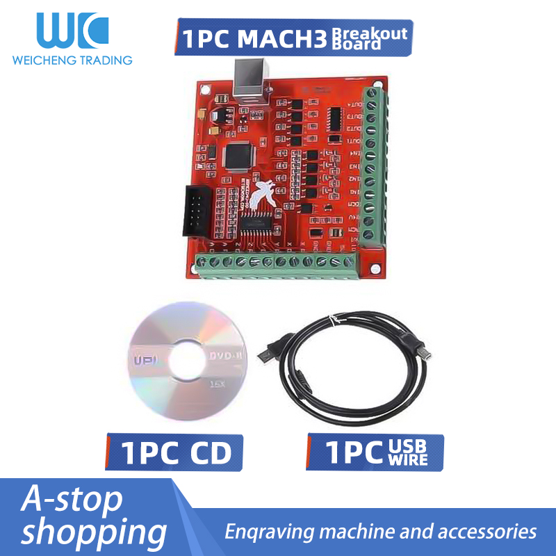 مجموعة واحدة: لوحة توصيل MACH3 - مراجعة Mach3 Usb Cnc Controller 4 Axis 100Khz وسعره