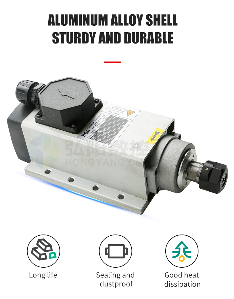 محرك تروس تفريز مبرد بالماء ER - مراجعة 2.2Kw Water Cooled Spindle Kit Vfd وسعره