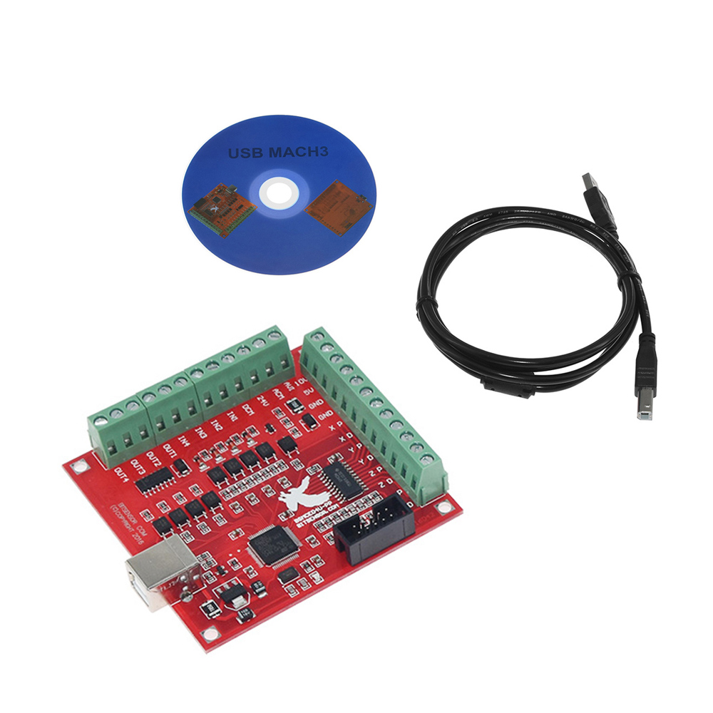 لوحة تحكم CNC USB MACH3 رباعية - مراجعة Mach3 Usb Cnc Controller 4 Axis 100Khz وسعره