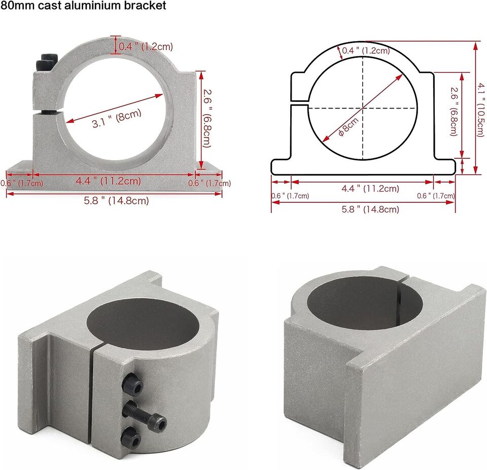 مجموعة محرك مغزل تبريد المياه  - مراجعة 2.2Kw Water Cooled Spindle Kit Vfd وسعره