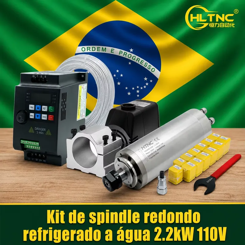 محرك طحن معدني بتبريد مائي 2.2 - مراجعة 2.2Kw Water Cooled Spindle Kit Vfd وسعره