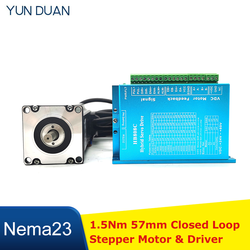 1.5Nm حلقة مغلقة محرك متدرج سا - مراجعة Nema 23 Closed Loop Stepper Motor Driver Kit وسعره