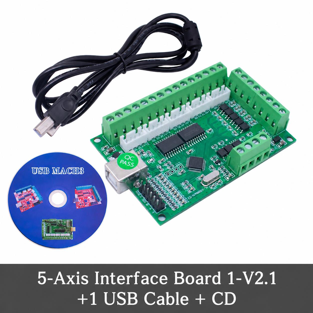 لوحة تحكم CNC MACH3 ذات 5 محاو - مراجعة 5 Axis Cnc Breakout Board Interface Mach3 وسعره
