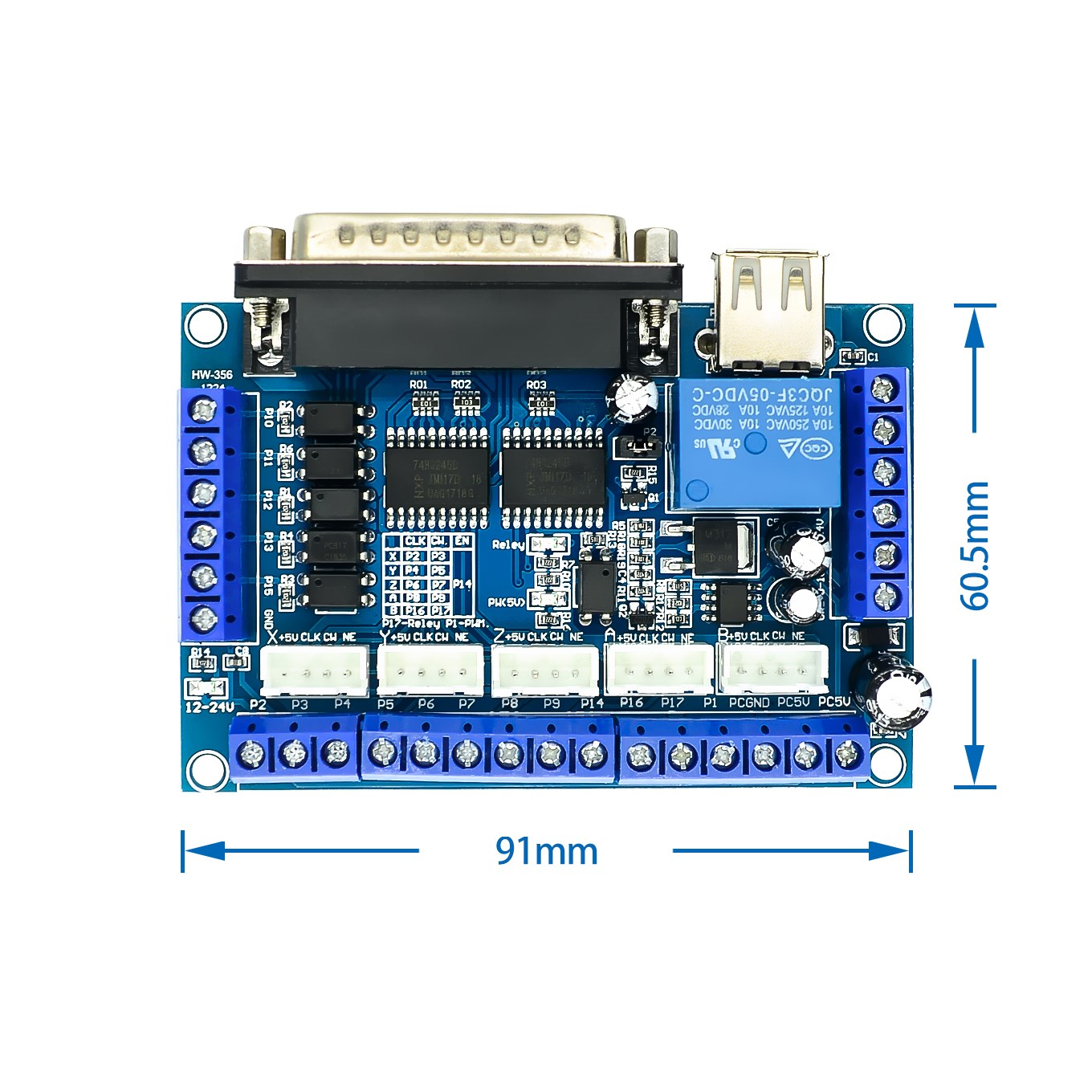 ترقية 5 محور CNC LCD مهايئ لشا - مراجعة 5 Axis Cnc Breakout Board Interface Mach3 وسعره